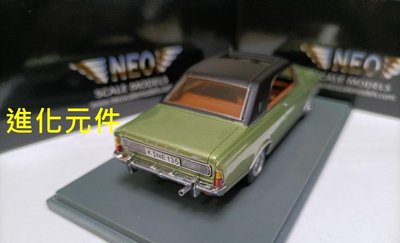 Neo 1 43 福特樹脂雙門跑車模型 Ford P7 20M Coupe 1968 金屬綠