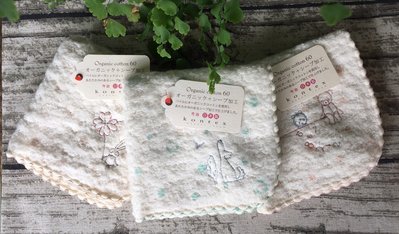 25x25cm 日本製 Kontex 有機棉毛巾 方巾 手帕 小毛巾