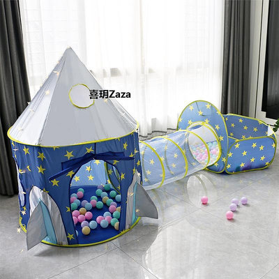 新品兒童帳篷室內戶外游戲屋寶寶玩具嬰兒陽光隧道筒可投籃海洋球池