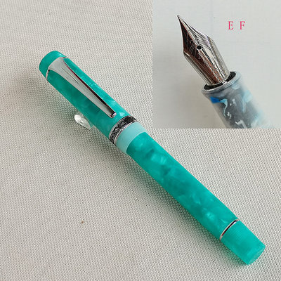 【上品名筆工藝坊】藍綠 袋鼠KAIGELU凱格露 至尊系列 高級銥金明尖鋼筆 #316 全壓克力筆身