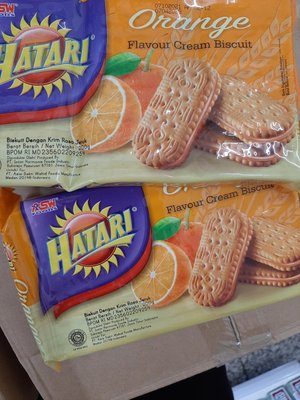 橘子風味餅乾 ASW HATARI Orange Flavour Cream Biscuit 