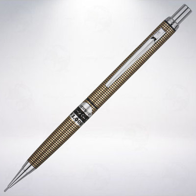 絕版! 日本 NEWMAN Super 5 全金屬金色格紋自動鉛筆