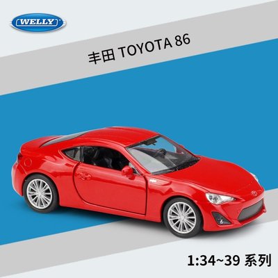 SUMEA ✅Welly威力 模型車1:36豐田Toyota 86 男孩玩具生日禮物 汽車模型合金模型車