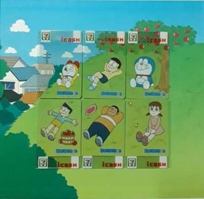 【承志小站】哆啦A夢 暑假的回憶 I-CASH套卡全系列6張 收藏卡 1200免運