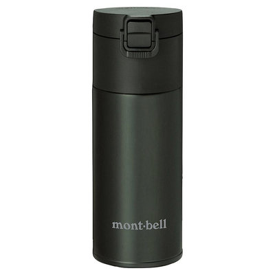 【mont-bell】1134172 DGY 深灰 Alpine Thermo Bottle 0.35L 彈開式不鏽鋼保溫瓶保溫水壺