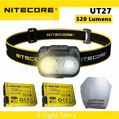 Nitecore UT27 頭燈 大燈雙光束融合520流明 CREE XP-G3 S3 LED 高亮度-星紀汽車/戶外用品