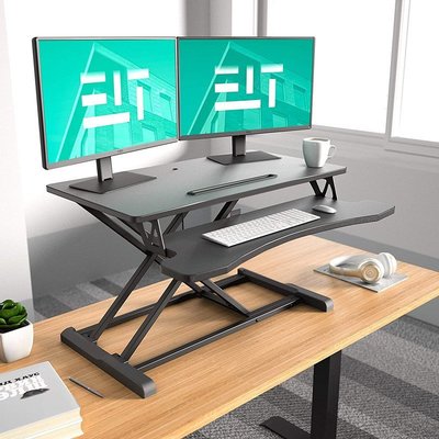 熱銷 蔓越站立式辦公桌可升降電腦桌筆記本臺式移動折疊工作臺