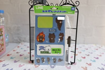 🌸Dona代購🌸現貨 日本正版 Line Friends 熊大 造型圖案可留言 磁鐵/冰箱貼 C20