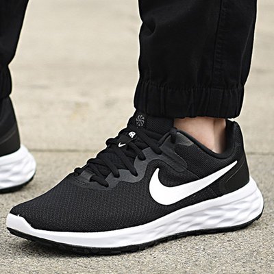 【斯伯特】Nike Revolution 6 運動 男鞋 輕量 透氣 舒適 避震 路跑 黑白 DC3728-003