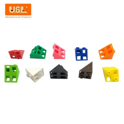 【台灣製USL遊思樂】USL連接方塊 (10色,50pcs)-等腰三角形組合 小包裝