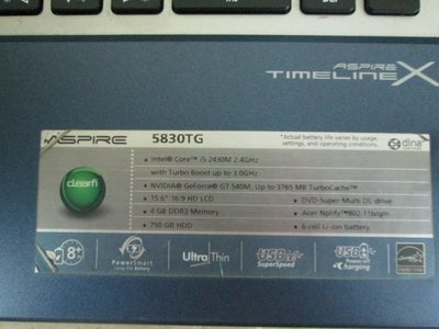 台中筆電維修 : ACER Aspire 5830TG開機無反應,開機斷電,顯卡故障花屏,面板變暗.無畫面,泡水機維