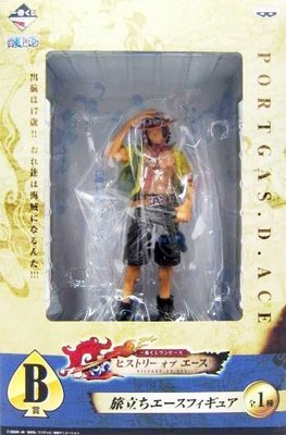 日本正版 一番賞 海賊王 航海王 艾斯的冒險歷程 B賞 旅行 艾斯 模型 公仔 日本代購