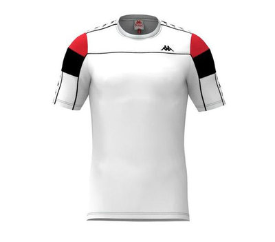 KAPPA義大利 時尚222 BANDA SLIM T-SHIRT 型男運動短袖衫白 303WBS0973