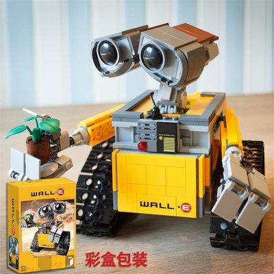 熱銷 瓦力機器人玩具拼裝手辦玩偶動漫電影公仔樂高模型積木擺件禮物青梅精品