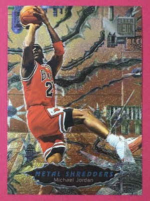 1996-97 Fleer Metal Shredders #241 Michael Jordan Bulls Hot