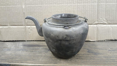 清代老錫壺，錫茶壺，錫鴨嘴壺，缺蓋