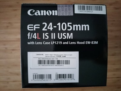 CANON EF24-105mm f/4L IS II USM 公司貨