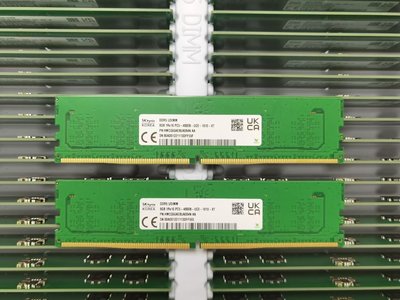 SK海力士8G DDR5 1RX16 PC5-4800 HMCG66MEBUA081N 5代桌機機記憶體