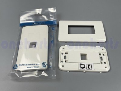 現貨萬赫  DINTEK外銷精品 1路 2路 3路網路電話蓋板(兩件式)符合台灣電器管路預留孔 資訊座蓋板 台灣製造