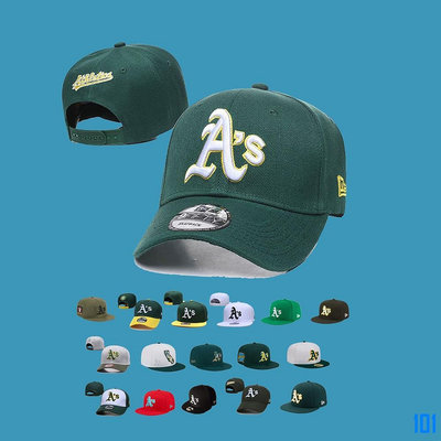 街頭集市MLB 調整帽 奧克蘭運動家隊 Oakland Athletics 棒球帽 男女通用 可調整 彎簷帽 平沿帽 嘻哈帽 運