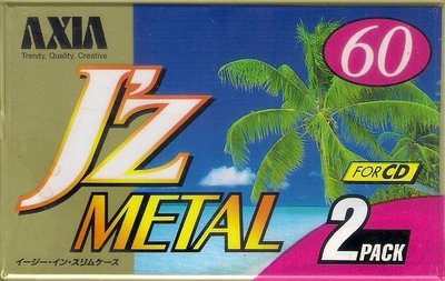 【全新未拆空白帶】AXIA J'Z Metal Position TYPE IV 60分鐘 金屬錄音帶《日本製》兩捲一套