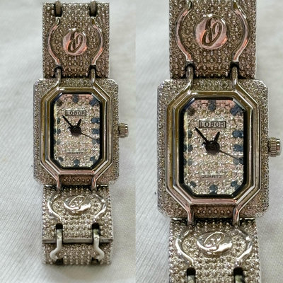 一元競標～ LOBOR watch 滿天星藍鑽錶 腕表 閃亮✨手錶 水鑽秀氣女錶