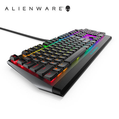 鍵盤 ALIENWARE外星人AW510K機械鍵盤cherry矮紅軸RGB電腦辦公游戲套裝