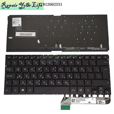 電腦零件華碩 ZenBooK UX430 UX430UA UX430UQ UX430UN 鍵盤 背光 GK筆電配件