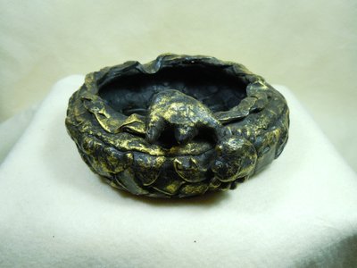青銅製:螃蟹煙灰缸:花器