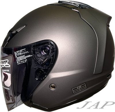 《JAP》CBR S60素色 平黑銀 R帽 內襯全可拆洗 半罩 安全帽 超透氣孔