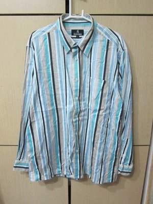 衣市藍~MONTAGUT 長袖直條紋襯衫 (L~) (221101)