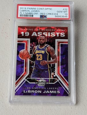 2019 Contenders Optic PLY/NMBR.GM-Red CRK.ICE LeBron James