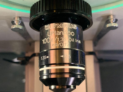 Olympus UPlanApo 100x / 1.35 Oil Iris ∞/0.17 Microscope Objective 生物顯微鏡高階100倍物鏡