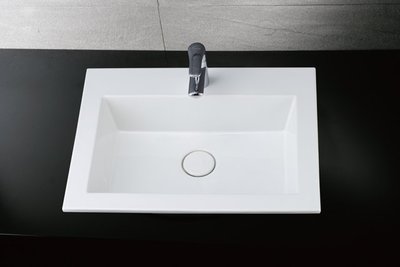 《101衛浴精品》凱撒 CAESAR 長方形 瓷面排桿面盆 檯面上面盆 LF5017【免運費 搬上樓 可貨到付款】