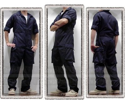 《甲補庫》__特勤戰技連身工作服、技工服、連身裝、連身服~腋下透氣網+腿側大口袋