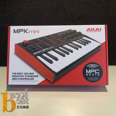 【反拍樂器】Akai MPK Mini MK3 主控鍵盤 MIDI鍵盤 MIDI Controller 音樂創作