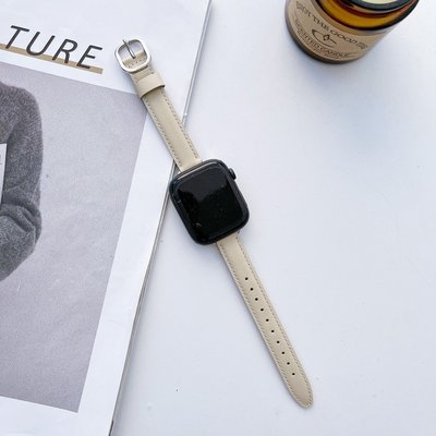 森尼3C-真皮錶帶 於 Apple Watch 8 7 6 5 4 3 SE 皮革錶帶 蘋果手錶錶帶 45mm 41mm 錶帶-品質保證