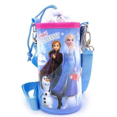 水壺套附背袋 迪士尼 冰雪奇緣 Elsa 安娜 500ml 水壺提袋 日本進口正版授權
