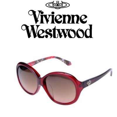 真品 Vivienne Westwood 薇薇安 魏斯伍德 太陽眼鏡框 全新原廠盒 墨鏡框愛心水鑽設計368  一元起標