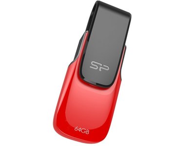 SP廣穎 Ultima U31 USB 2.0 64GB 360°旋轉隨身碟 (紅)