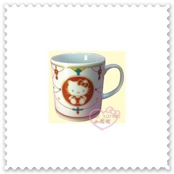 ♥小公主日本精品♥ Hello Kitty 馬克杯 陶瓷杯 夜朗彩彩 九谷燒陶瓷 日本製 11140603