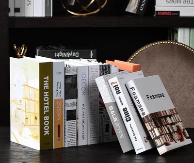 下殺 假書擺件家居裝飾品北歐風簡約現代書櫃創意客廳軟裝仿真書裝飾書10