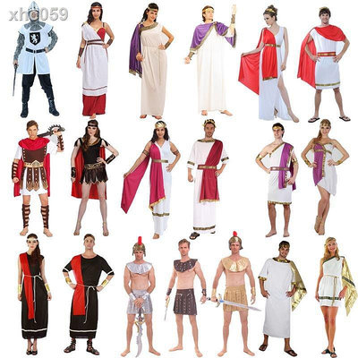 成人cosplay萬圣節服裝 男古羅馬戰士騎士衣服 希臘女神情侶披風