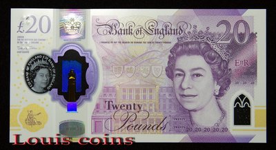 【Louis Coins】B1112-GREAT BRITAIN-2018(2020)英國塑膠鈔票20 Pounds