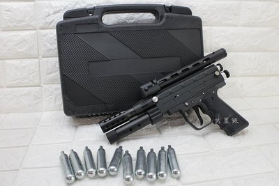 台南 武星級 iGUN MP5 鎮暴槍 17MM CO2槍 + 槍盒 + 小鋼瓶 (手槍漆彈槍防身噴霧防衛