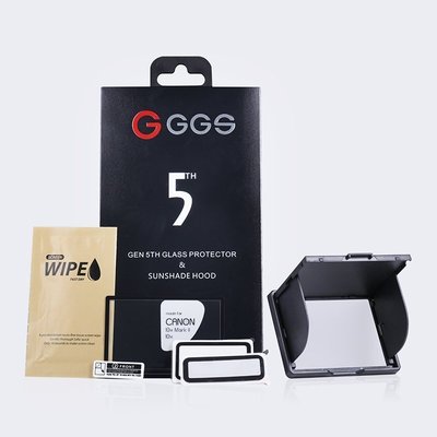 GGS 金鋼第五代 SP5 CANON 6D / 60D / 600D   磁吸式螢幕遮光罩 及 玻璃螢幕保護貼