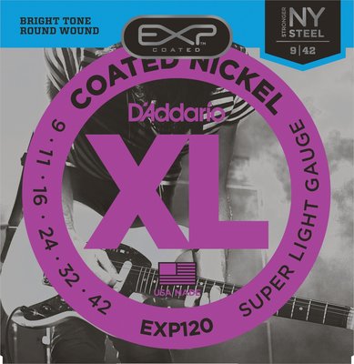 【羅可音樂工作室】DAddario EXP120 鎳合金包覆 電吉他弦 (09-42)