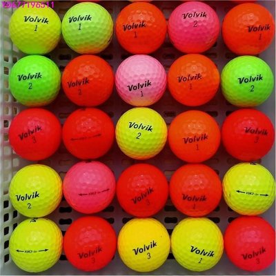[熱賣]高爾夫球VOLVIK彩色球紅馬六層球泰勒梅下場比賽練習二手球包郵-標準五金