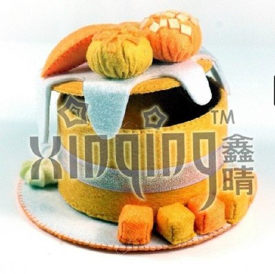【免剪裁】不織布DIY材料包小蛋糕首飾盒奶油橘都蛋糕