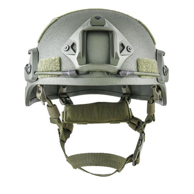 全新品 國軍 陸軍 戰術頭盔 低耳盔-偵搜版 偵蒐綠色盔帶重量版 墨魚乾+導軌